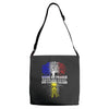 vivre en france des racines belges Adjustable Strap Totes