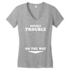 Double Trouble On The Way Women's V-Neck T-Shirt