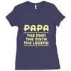 papa the man the myth the legend Ladies Fitted T-Shirt