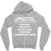 Smartass October Girl Zipper Hoodie