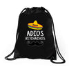 adios Bitchachos Drawstring Bags