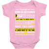 Legends Are Born In December Baby Onesie