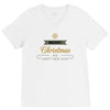snow merry christmas V-Neck Tee