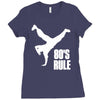 80's rule break dancer Ladies Fitted T-Shirt