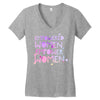 empowered women 4 Women's V-Neck T-Shirt