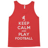 keep calm and play football Tank Top