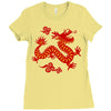 Chinese New Year Symbol Ladies Fitted T-Shirt