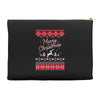 merry christmas ugly christmas sweater Accessory Pouches