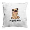 doggy style Throw Pillow