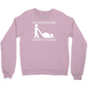 fat people are harder to kidnap funny Crewneck Sweatshirt