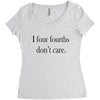 four fourths Women's Triblend Scoop T-shirt