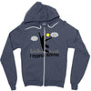 i pooped today!! Zipper Hoodie