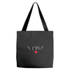 Stick Heart Tote Bags