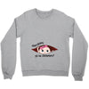 December Peeking Out Baby Girl in Spanish Crewneck Sweatshirt