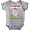 most wanted beard man this christmas Baby Bodysuit