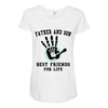 father and son best friends son Maternity Scoop Neck T-shirt