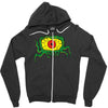 crawling eye monster Zipper Hoodie