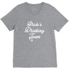 bride's drinking team diamond ring bachelorette V-Neck Tee