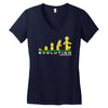 evolution of lego man Women's V-Neck T-Shirt