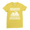 camping Ladies Fitted T-Shirt