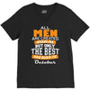 all men are created equal but only the best are born in october V-Neck Tee