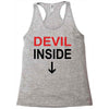 devil inside Racerback Tank
