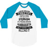 Super Cool Stepmom Of A Freaking Awesome Granddaughter 3/4 Sleeve Shirt