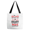 There's This Boy Who Stole My Heart He Calls Me Wife Tote Bags