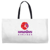 stylish retro hawaiian airlines Weekender Totes
