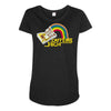 caffeine high Maternity Scoop Neck T-shirt