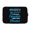 Grandpa Was Created because Grankids Need Real Heroes Laptop sleeve