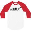 evolution of a darts player t shirt phil taylor board 3/4 Sleeve Shirt