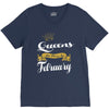 queens are born in february V-Neck Tee