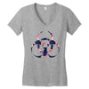 floral hazard Women's V-Neck T-Shirt