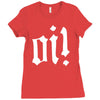 oi punk rock top long sleeve,,,, Ladies Fitted T-Shirt