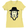 v for vendetta Ladies Fitted T-Shirt