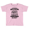 Super Cool Poppy Of A Freaking Awesome Granddaughter Toddler T-shirt