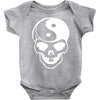 yin yang skull (2) Baby Onesie