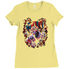 wicked jester skull Ladies Fitted T-Shirt