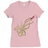 caution octopus&rsquo; may be larger than it appears Ladies Fitted T-Shirt