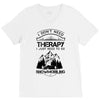I Don't Need Therapy Just to Go Snowmobiling V-Neck Tee