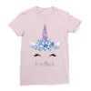 birthday unicorn family series brother Ladies Fitted T-Shirt