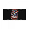 never surrender License Plate