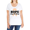 Hope Keeps Me Going Ladies Curvy T-Shirt