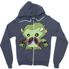 zombie monster Zipper Hoodie