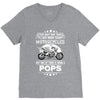 Motorcycles Pops V-Neck Tee