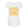straight outta third grade Maternity Scoop Neck T-shirt