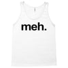 meh geek nerd t shirt funny humor retro Tank Top