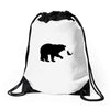 Bear Fishing Drawstring Bags