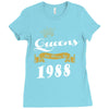 queens are born in 1988 Ladies Fitted T-Shirt